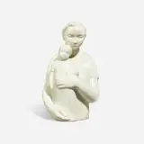 Rare production Madonna and Child figure by David Warren Seyler for Rookwood Pottery, sold Jun 2023