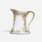 Ora Reams Scott for Newcomb College Pottery, Pitcher with chrysanthemums