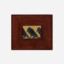 Rookwood Faience, Rare Rook tile, c. 1910, glazed ceramic