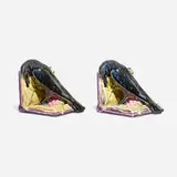 William P. McDonald for Rookwood Pottery, Large production Rook bookends, pair
