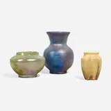 Pewabic Pottery, Collection of three vases