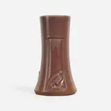 Ombroso vase with three Rook panels in relief by attribution for Rookwood Pottery William E. Hentschel, sold Jun 2023