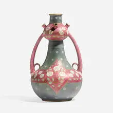 Paul Dachsel, Amphora vase with stylized Mackintosh roses