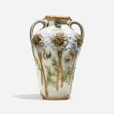 Stellmacher Riessner & Kessel, Early Amphora vase with high relief poppies