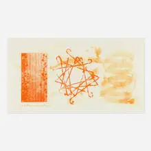 Wall Street Journal, Dinner Triangles (2nd State) by James Rosenquist, 1978, etching, photo-etching and aquatint in colors, sold Oct 2022