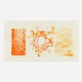 James Rosenquist, Wall Street Journal, Dinner Triangles (2nd State), 1978, etching, photo-etching and aquatint in colors