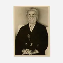 Georgia O'Keeffe, Ghost Ranch N.M. by Bruce Weber, 1980, gelatin silver print, sold Oct 2022