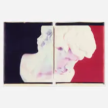 Evergon, Bust of David (diptych), 1989, Polaroid print