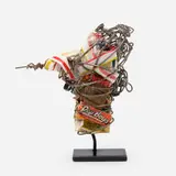 Philadelphia Wireman, Untitled (Pep Boys Matchbook), c. 1970, wire, Pep Boys matchbook, Kent Golden Lights box, plastic straw