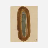 Acharya Vyakul, Shivakriti (Shaligrama), 1995, cow dung on paper