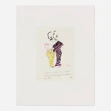 Mark Grotjahn, After Martin "I am an Experienced Mother and I am an Experienced Child", 2011, lithograph and inkjet print on paper