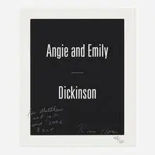 Roni Horn, Angie and Emily Dickinson, 2005, inkjet print on paper