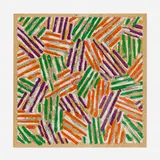 Jasper Johns, Untitled, 1977, screenprint in colors on Patapar printing parchment