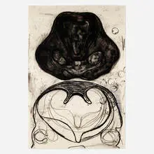 Terry Winters, Section, 1991, lithograph in four colors on Torinoko