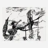 Kara Walker, Sketch for a Fabulous Tale, 2011, lithograph on paper