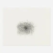 Untitled by Roy McMakin, 2005, graphite on paper, sold Oct 2022