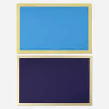 Winston Roeth, Day and Night (diptych), 2007, tempera on Dibond