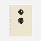 Donald Sultan, Two Buttons, 1997, watercolor on paper