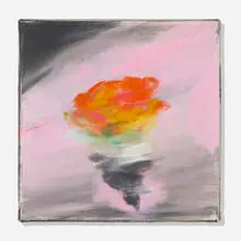 Ross Bleckner, Untitled, 2018, oil on canvas