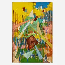 Untitled by Joseph Meierhans, oil on Masonite, sold Oct 2022