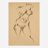 Mercedes Matter, Figure Study