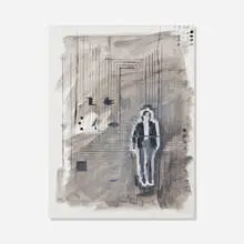 Nick Mauss, Untitled, 2005, oil and graphite on board