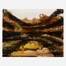 Angelica – 1st Generation by Laleh Khorramian, 2005, ink and oil on paper, sold Oct 2022