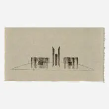 Untitled (Monotype) by Harry Bertoia, monoprint on rice paper, sold Oct 2022