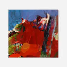 Syd Solomon, E.H., 1974, acrylic and oil on paper laid to board