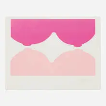 Kate Millett, Untitled (from the Women in Love series), c. 1985, screenprint in colors