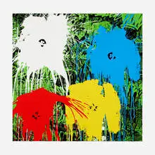 Thierry Guetta, Flowarh$, 2021, screenprint in colors