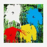 Thierry Guetta, Flowarh$, 2021, screenprint in colors