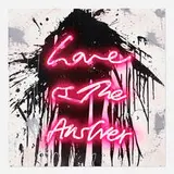 Thierry Guetta, Love On (Love is the Answer) (unique), 2018, screenprint with hand-coloring