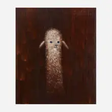 Ryan Michael Ford, Study of a Mysterious Poodle Friend, 2018, oil on canvas