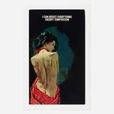 I Can Resist Everything Except Temptation by The Connor Brothers, 2021, giclée in colors with screenprinted varnish, sold Oct 2022