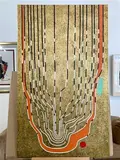 Roman Miles, Christ Cloaked in Ermine, 2009, Mixed media on canvas