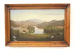 Untitled by American School, Early Fall Landscape. oil on canvas, sold Aug 2023