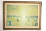 Approach to London by English School, Oil on canvas, sold Aug 2023