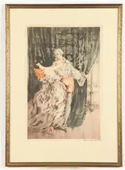 Louis Icart, Casanova, circa 1928, Pencil hand-signed by artist "Louis Icart" and numbered 299