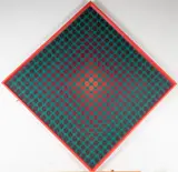 Victor Vasarely, CTA 102 # 4, circa 1966, Serigraph signed by Victor Vasarely