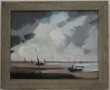 Jose D. Trujillo, Cold Morning Sails, Oil on board
