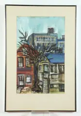 Agnes Ainilian, Anacostia, Watercolor and gouache on paper