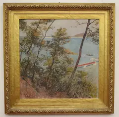 Leon Foster Jones, A Lake Landscape, 1910, Oil on canvas