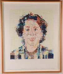 Chuck Close, Leslie, 1986, Pencil signed, titled and dated in pencil, numbered (there were also twenty artist's proofs)