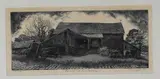 Grace Albee, Pennsylvania Barn Buildings, 1945, Pencil titled, dated and signed at base