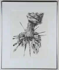 Joseph Hirsch, Artist's Hand: Self Portrait, 1966, Pencil noted as an "artist's proof" and signed at base