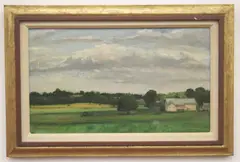 Peter D. Collier, On the Pike of Long Green, 1987, Oil on paper mounted on board
