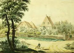 William Guy Wall, Untitled, RETURNING FROM THE HUNT, ink and watercolor on paper