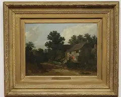 James Aumonier, Dittisham Devon, Oil on board. signed lower right hand corner