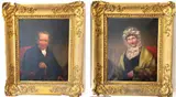 Portraits of a Man and Wife by English School, Oil on canvas, sold Sep 2023
